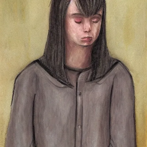Prompt: the personification of sadness