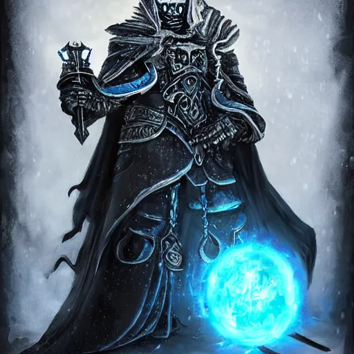 Image similar to the lich king artwork by mendoza eddie