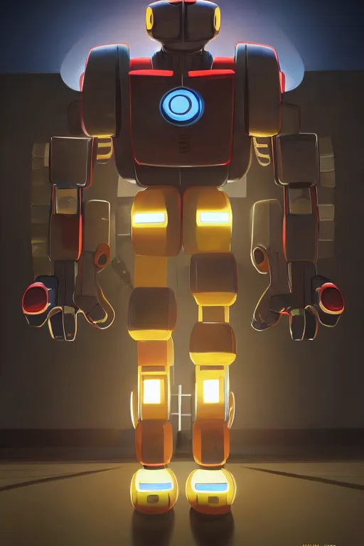 Image similar to metabots medabots medarotto medarot robot minimalist comics, behance hd by jesper ejsing, by rhads, makoto shinkai and lois van baarle, ilya kuvshinov, rossdraws global illumination ray tracing hdr radiating a glowing aura