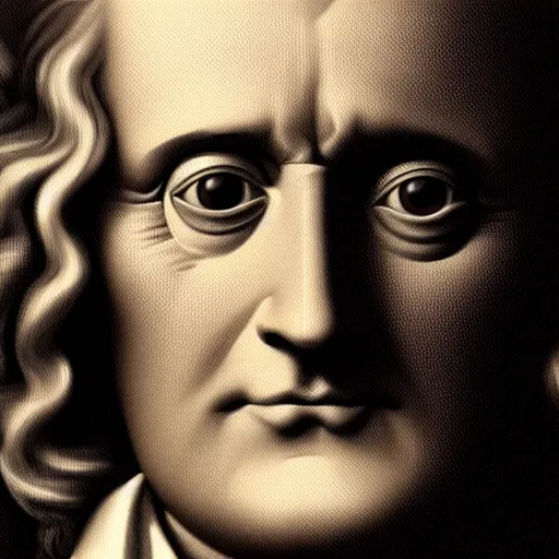 Image similar to isaac newton's face in nutella, hyperdetailed, artstation, cgsociety, 8 k