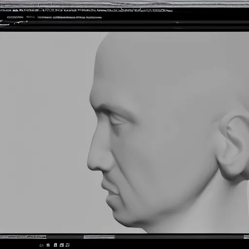 Image similar to 3 d ray traced rendering of jesse's head. 8 k, subsurface scattering, 4 0 0 0 samples, denoised