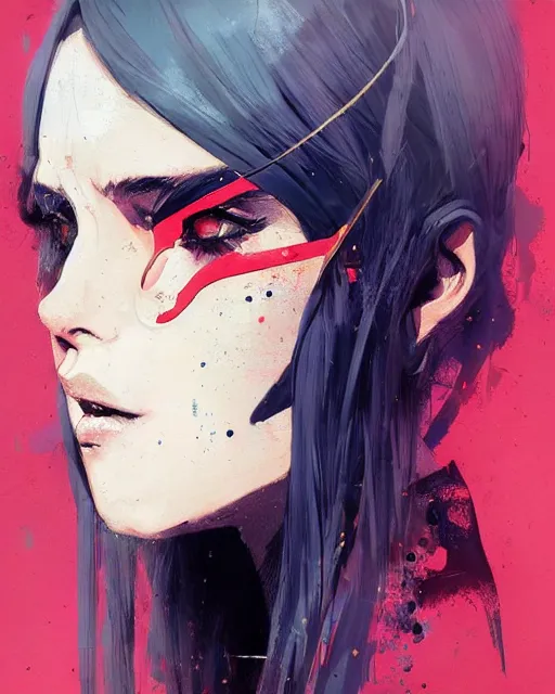 Image similar to a ultradetailed beautiful painting of a stylish woman with an eyepatch over her left eye, by conrad roset, greg rutkowski and makoto shinkai trending on artstation