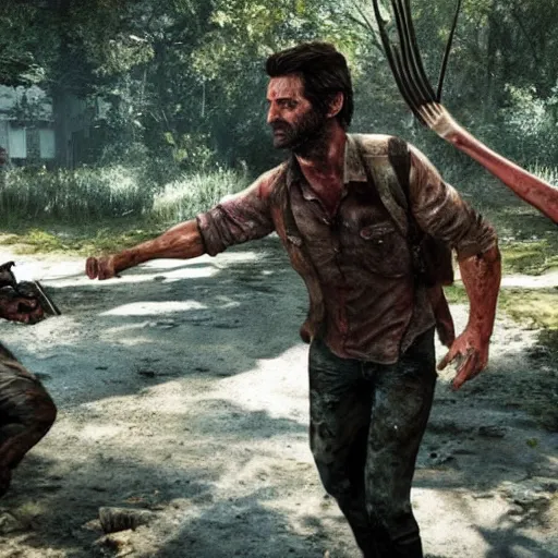 Image similar to Hugh Jackman in The Last Of Us