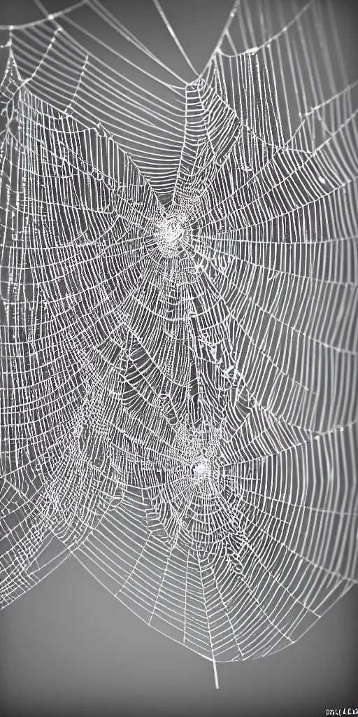 Prompt: tetris inspired spider web made by a tiny robotic spider, web fibers at only 9 0 degree angles between each other, realistic, studio macro photo, spot lighting, very detailed w 7 6 8