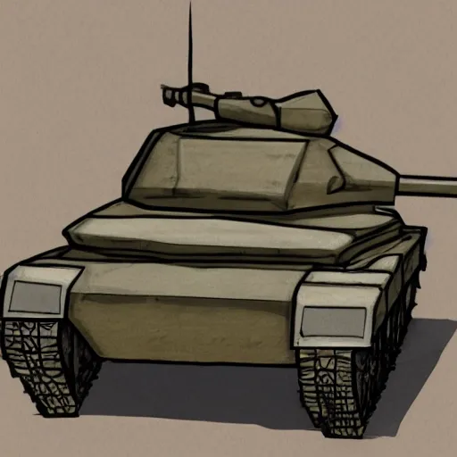 Image similar to concept art for a tank made of meat