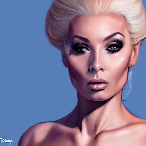 Image similar to portrait of isabelledeltore by disney concept artists, blunt borders, rule of thirds