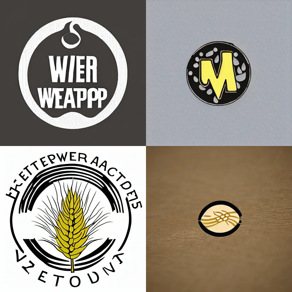 Prompt: wheat waterdrop logo