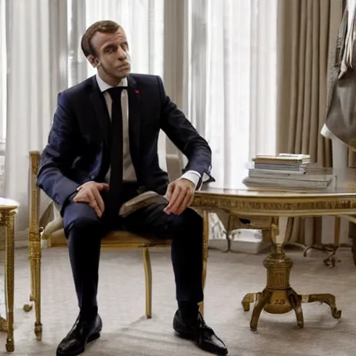 Image similar to film still Emmanuel Macron in the big short (2015)