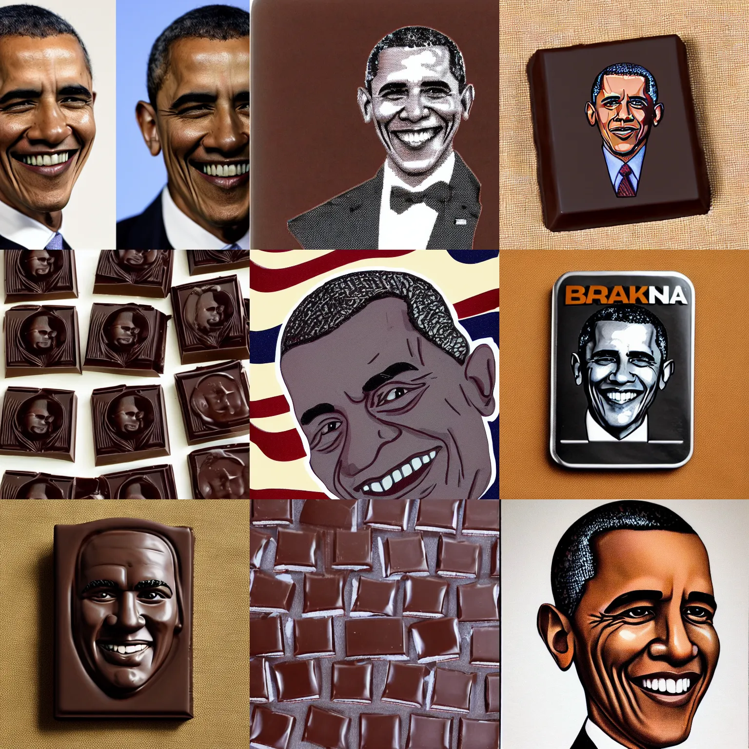 Image similar to dark chocolate relief of barak obama