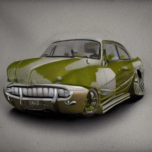 Image similar to car Ash Thorp in organic style