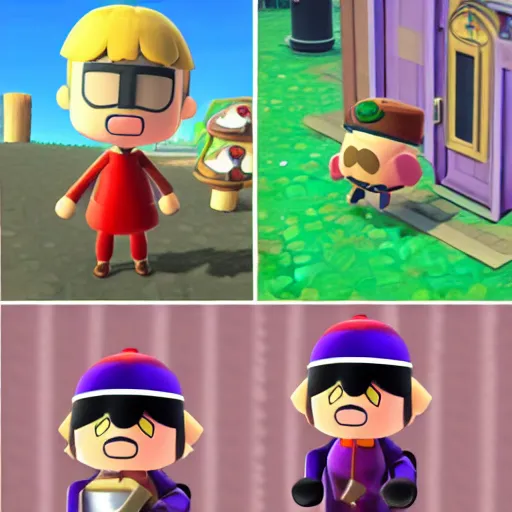 Prompt: magneto as a character in animal crossing