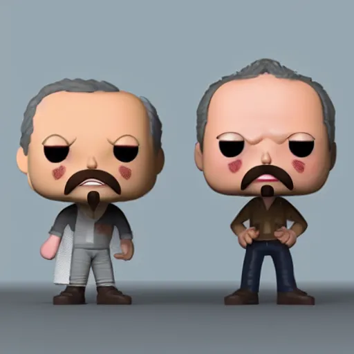 Image similar to bleary eyed werner herzog as a funko pop. 3 d render, 8 k, corona renderer, ray tracing