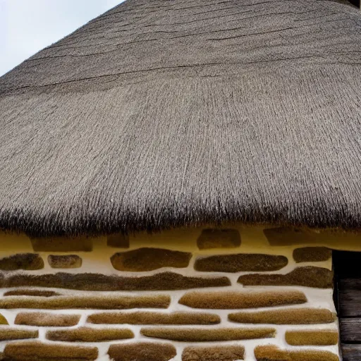 Image similar to thatched roof, highly detailed, architectural feature