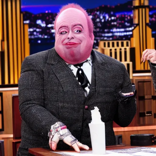 Image similar to Beetlejuice on The Tonight Show