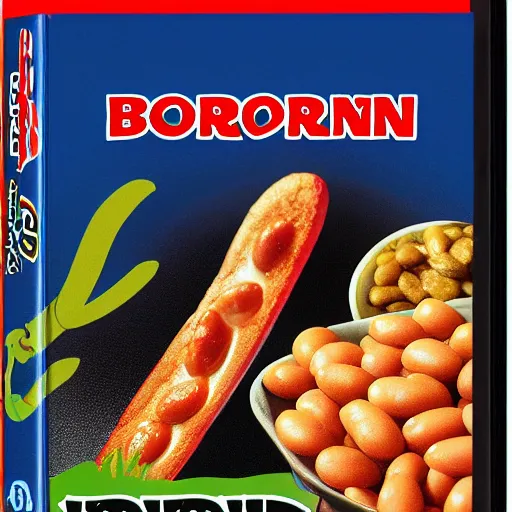 Prompt: boris johnson's baked bean adventure blu-ray DVD case still sealed in box, ebay listing