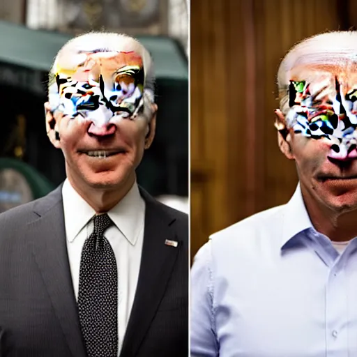 Image similar to walter white and joe biden in paris