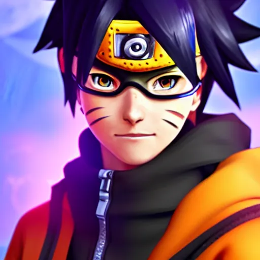 Image similar to a screenshot of naruto as tracer in overwatch, portrait, fantasy, beautiful face, vivid colors, elegant, concept art, sharp focus, digital art, hyper realistic, 4 k unreal engine, highly detailed, hd, dramatic lighting by brom, trending trending on art - station