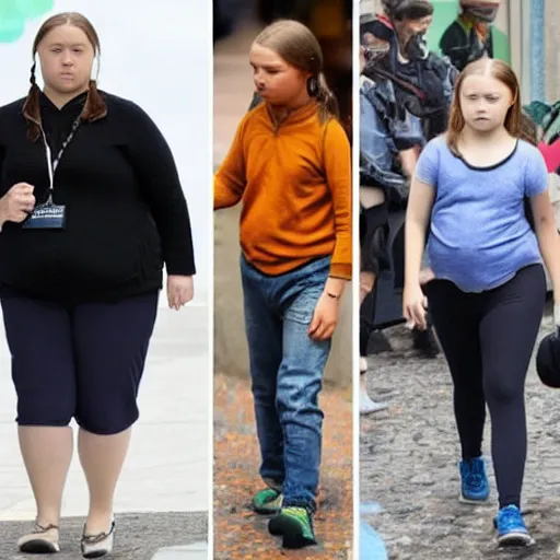 Image similar to greta thunberg obese