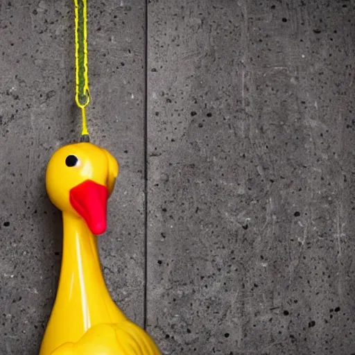 Prompt: a rubber chicken with a pulley in the middle