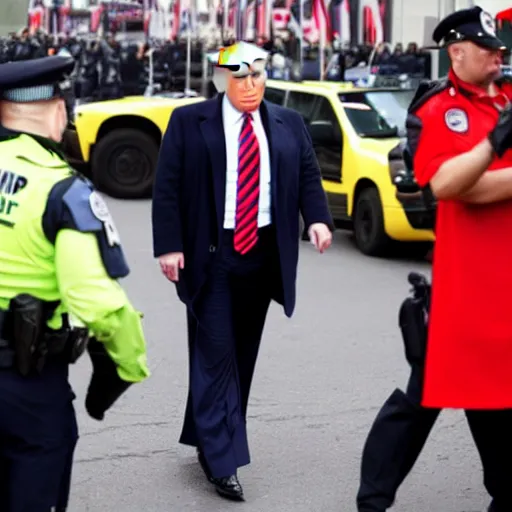 Prompt: donald trump arrested