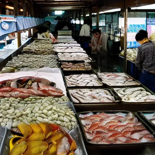 Image similar to Fish market, japan