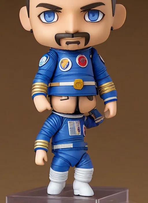 Image similar to richard garriott, a nendoroid of richard garriott astronaut figurine, realistic face, detailed product photo