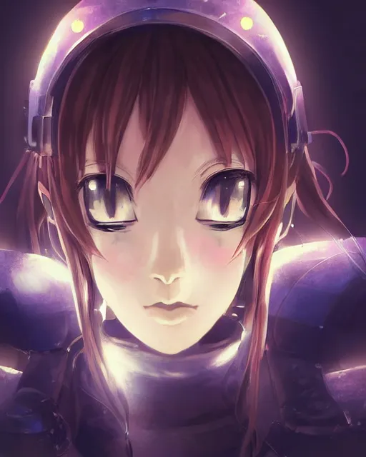 Image similar to portrait of anime girl in mechanic armor in night tokyo by makoto sinkai, perfect face, fine details