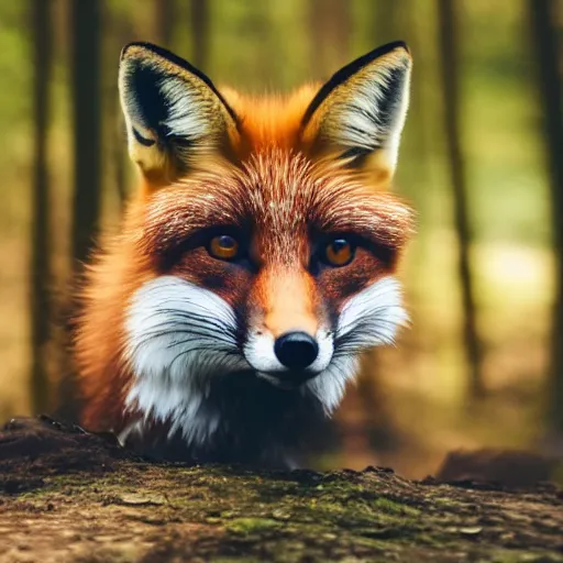 Prompt: fox in the forest 8 k dop dof