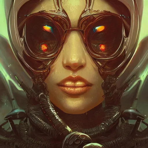 Image similar to alien queen, detailed portrait, intricate complexity, by greg rutkowski, artgerm, ross tran, conrad roset, takato yomamoto, ilya kuvshinov. 4 k, beautiful, cinematic dramatic atmosphere