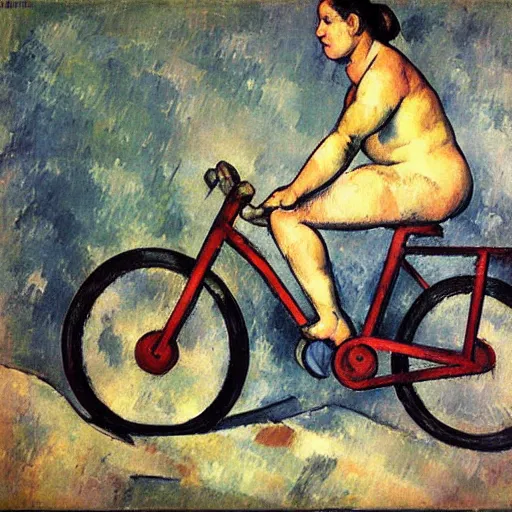 Image similar to Bike by Paul Cezanne,