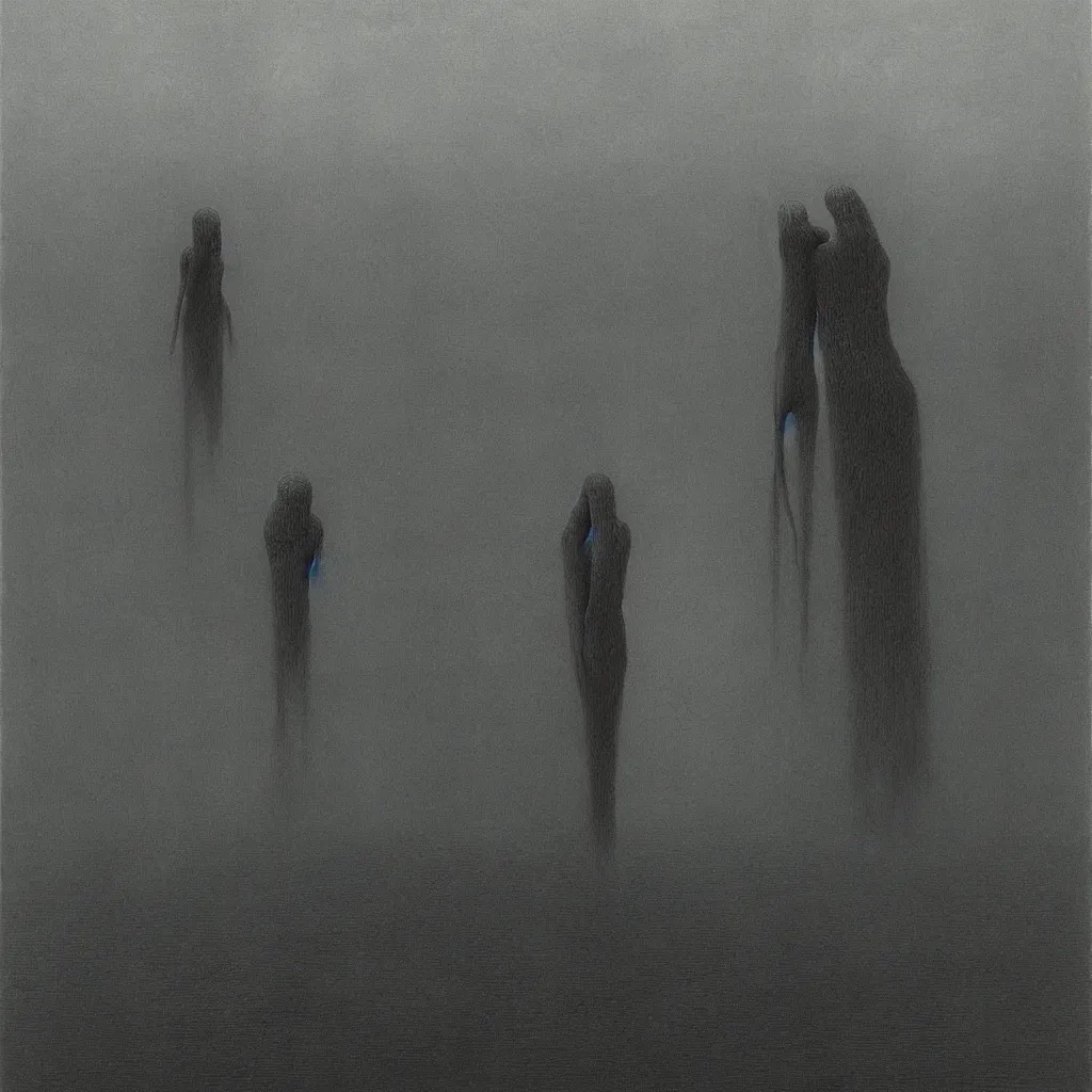 Image similar to Unholy chape.. Zdzisław Beksiński.