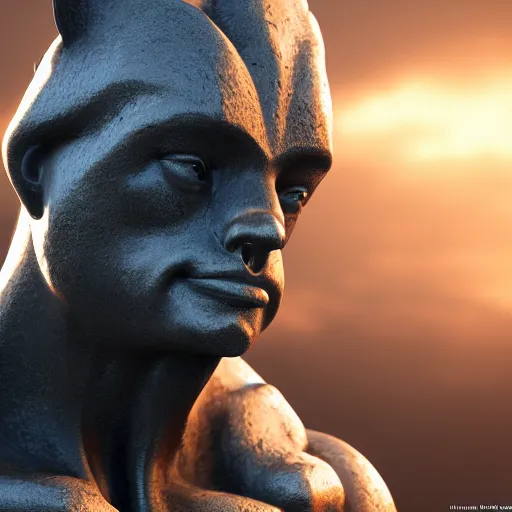 Prompt: portrait of animal gold statue, reflect, 8 k uhd, unreal engine, octane render in the artstyle of finnian macmanus, john park and greg rutkowski