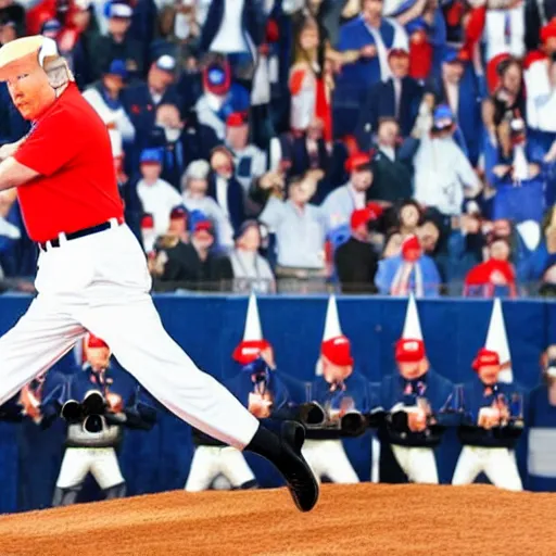 Image similar to Donald Trump in a Russian baseball uniform