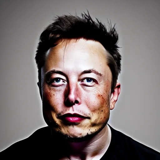 Image similar to A portrait photo of Elon Musk teams up with a teenage Elon Musk, perfect faces, 50 mm, award winning photography