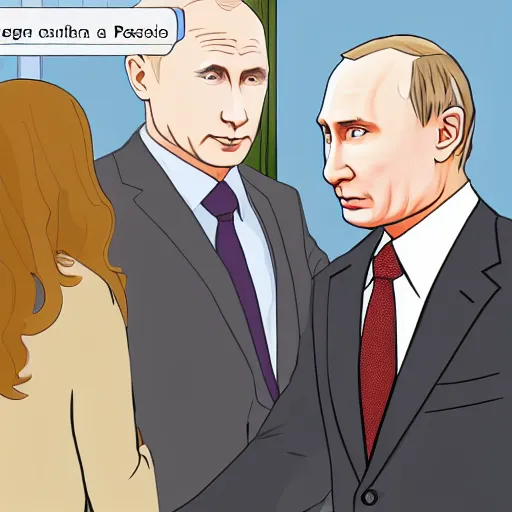 Image similar to WikiHow page on how to handle an encounter with Vladimir Putin, detailed