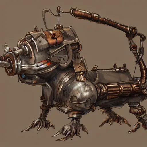 Prompt: concept art of a steampunk whippersnipper, conceptartworld