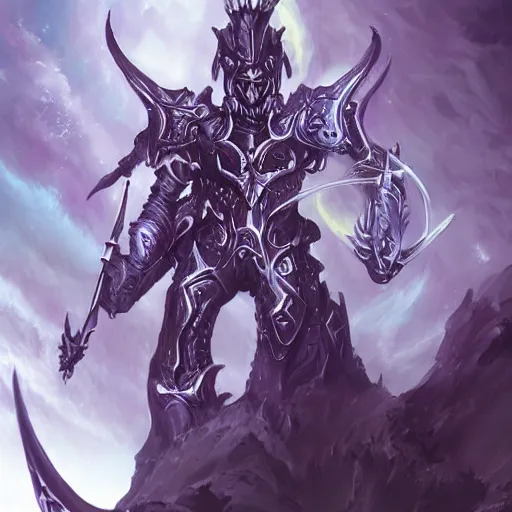 Image similar to closeup fantasy art of a void knight by kotaro chiba