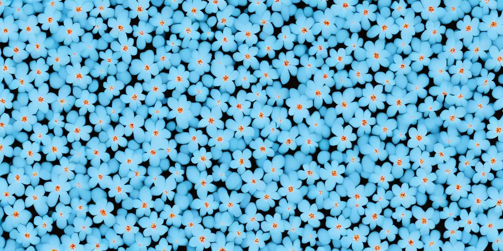 Image similar to minimalistic wallpaper of light blue flowers, minimalistic style