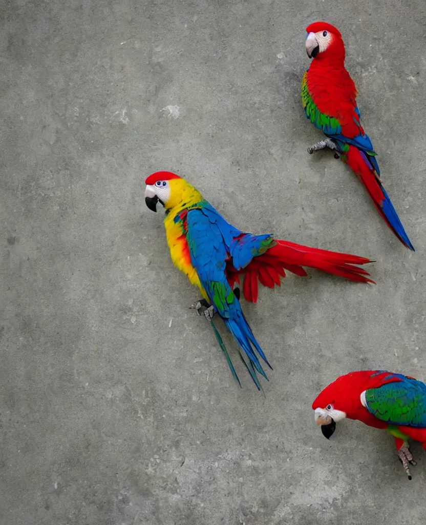 Image similar to polandrock parrot answering a cellphone