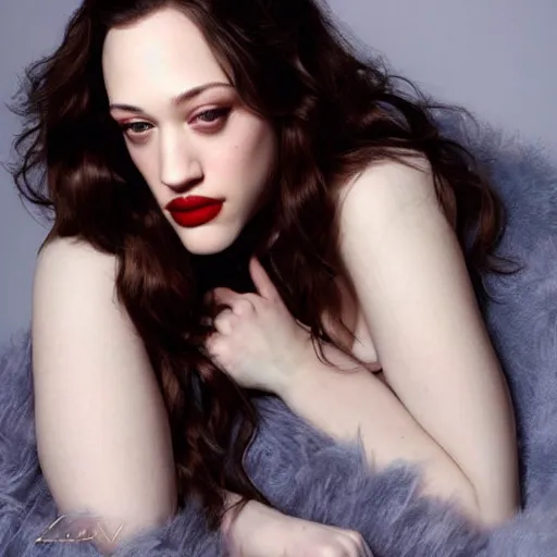 Prompt: Kat Dennings by Livia Prima,beautiful