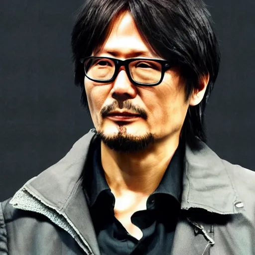 Image similar to hideo kojima, ps 2 graphics, video game presentation, low poly miniature model city, vintage vr tech, he is enthusiastic, the low poly crowd is bored, dystopia, pale colours with highlights of saturation