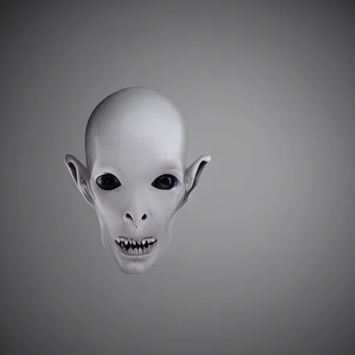 Image similar to a realistic detailed studio portrait photo of a beautiful alien ghost