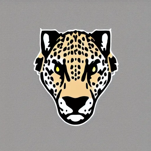 Image similar to professional logo detailed vector cheetah