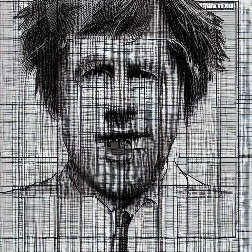 Image similar to a x - ray scan of boris johnson