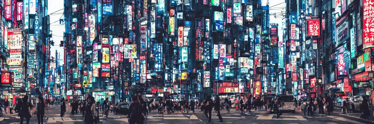 Prompt: cyberpunk street japan