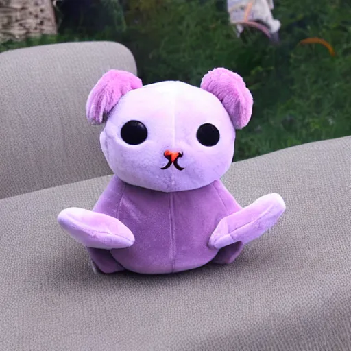 Image similar to evil baby seal plush toy,