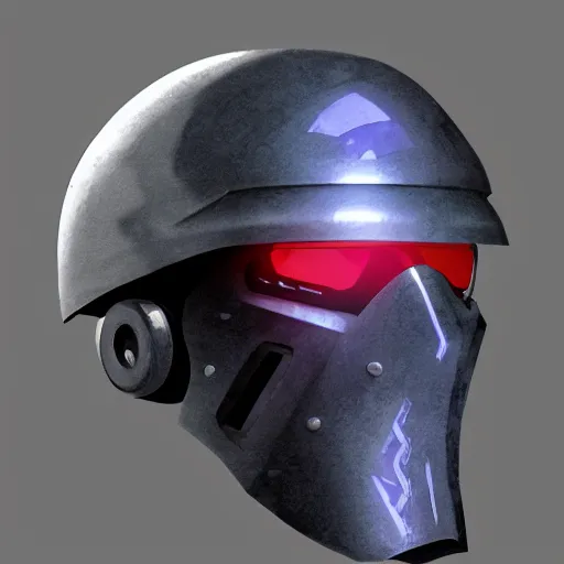 Image similar to cyberpunk helmet, concept art, artstation