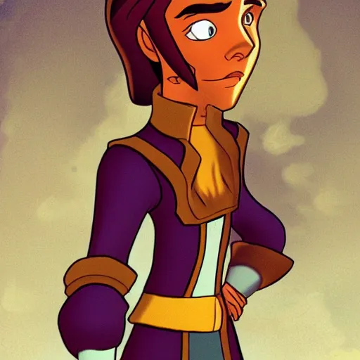 Image similar to Captain Amelia from Treasure Planet