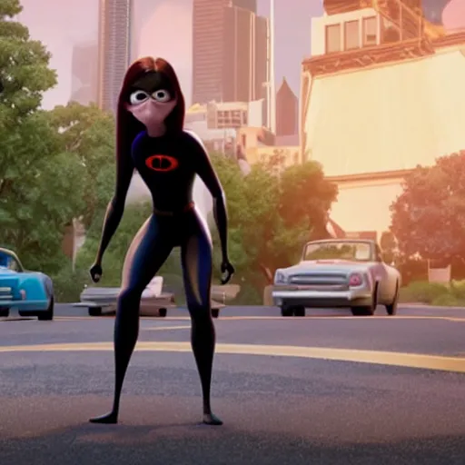 Image similar to still of violet parr sweating in movie incredibles 2