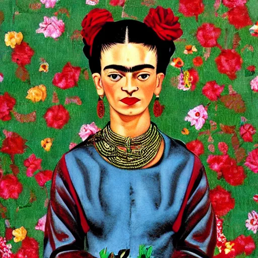 Image similar to pretty Frida Kahlo